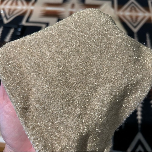 Aerie Women’s Bikini Set Size Large XL Gold Sparkle Triangle Top Cheeky Bottoms - Picture 11 of 14